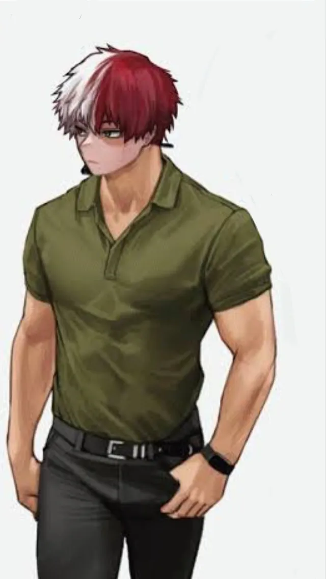 ai character: Shoto Todoroki  background