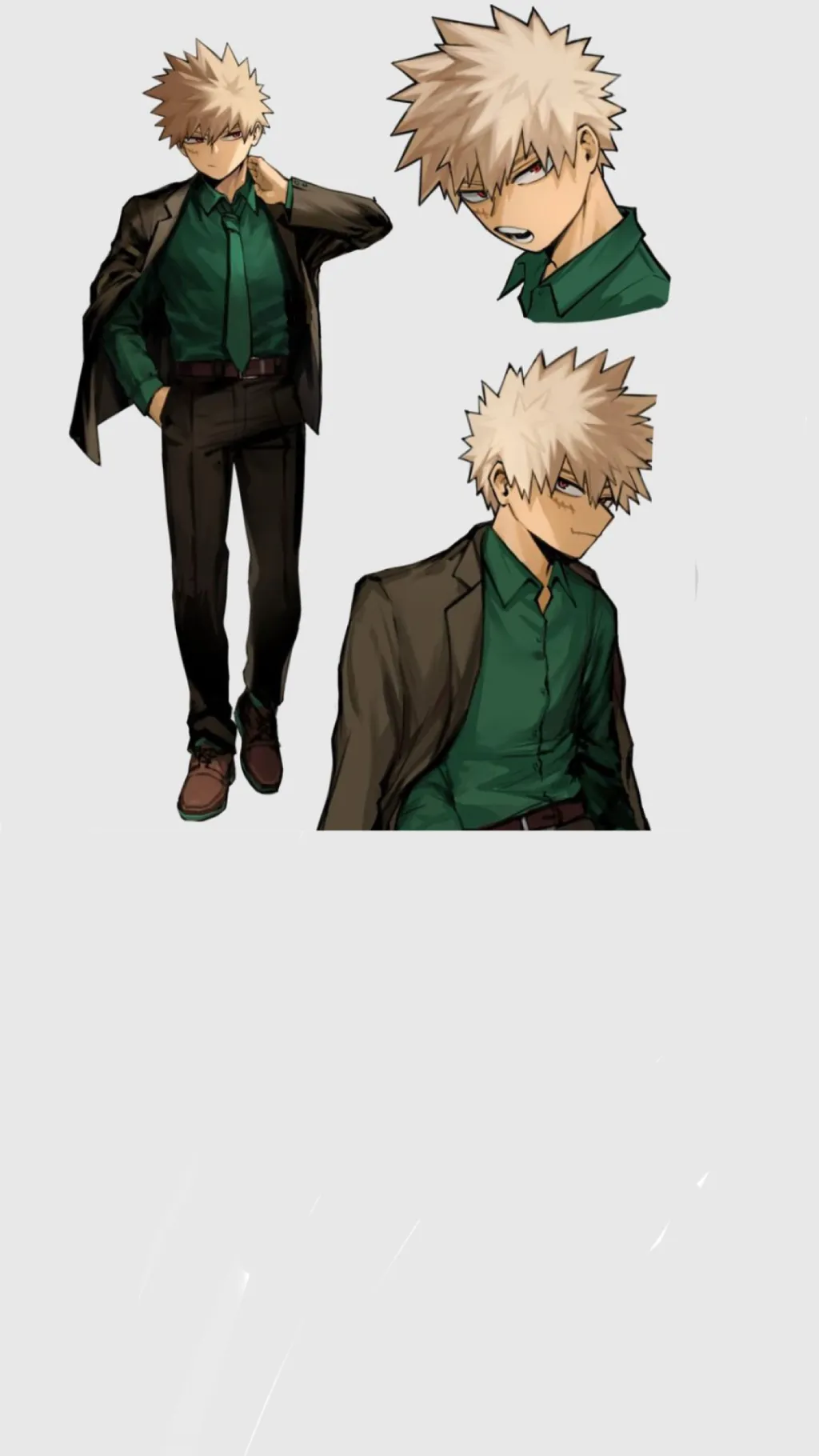 ai character: Katsuki Bakugo background