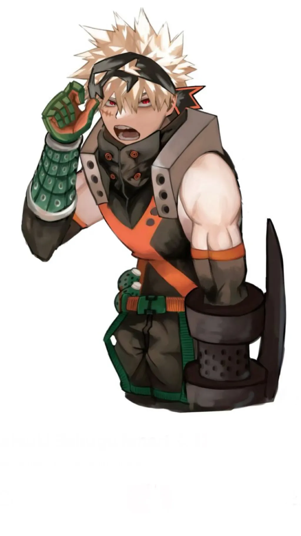 ai character: Katsuki Bakugo background