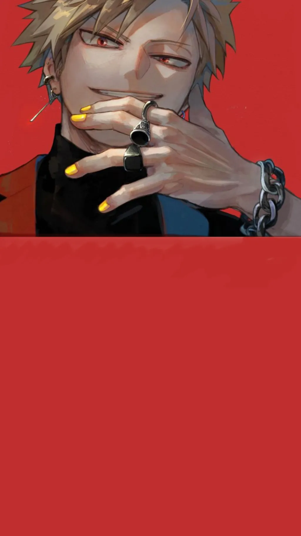 ai character: Katsuki Bakugo  background