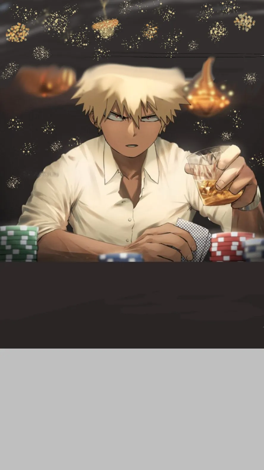 ai character: Katsuki Bakugo  background
