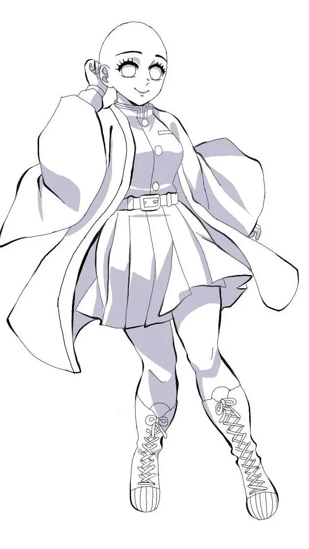 ai character: girl demon salyer  background