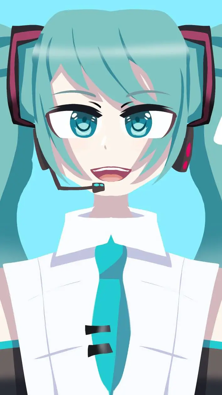 ai character: Hatsune Miku(New) background
