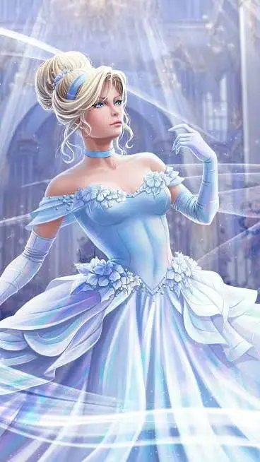 ai character: Cinderella background