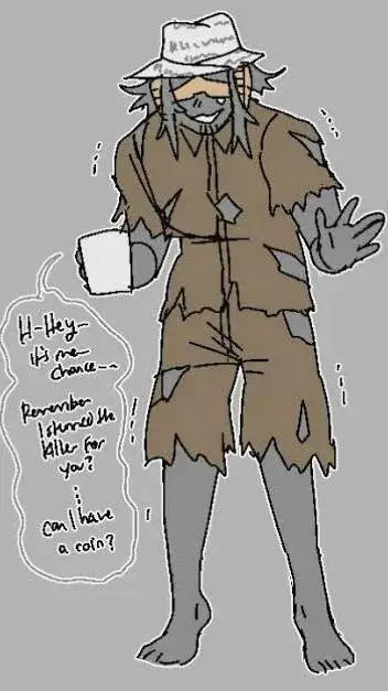 ai character: Homeless Chance background