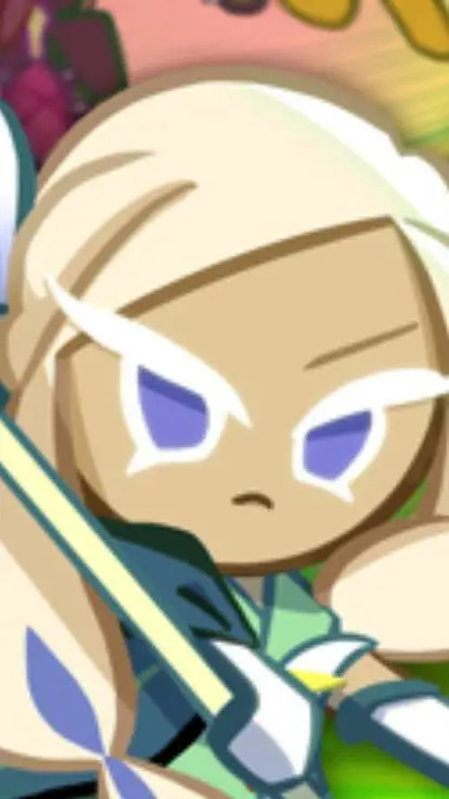 ai character: Blue Lily Cookie background