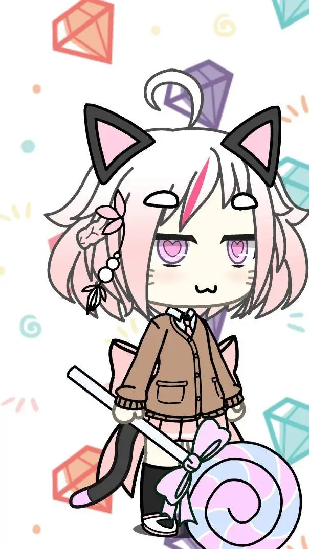ai character: kawaii background
