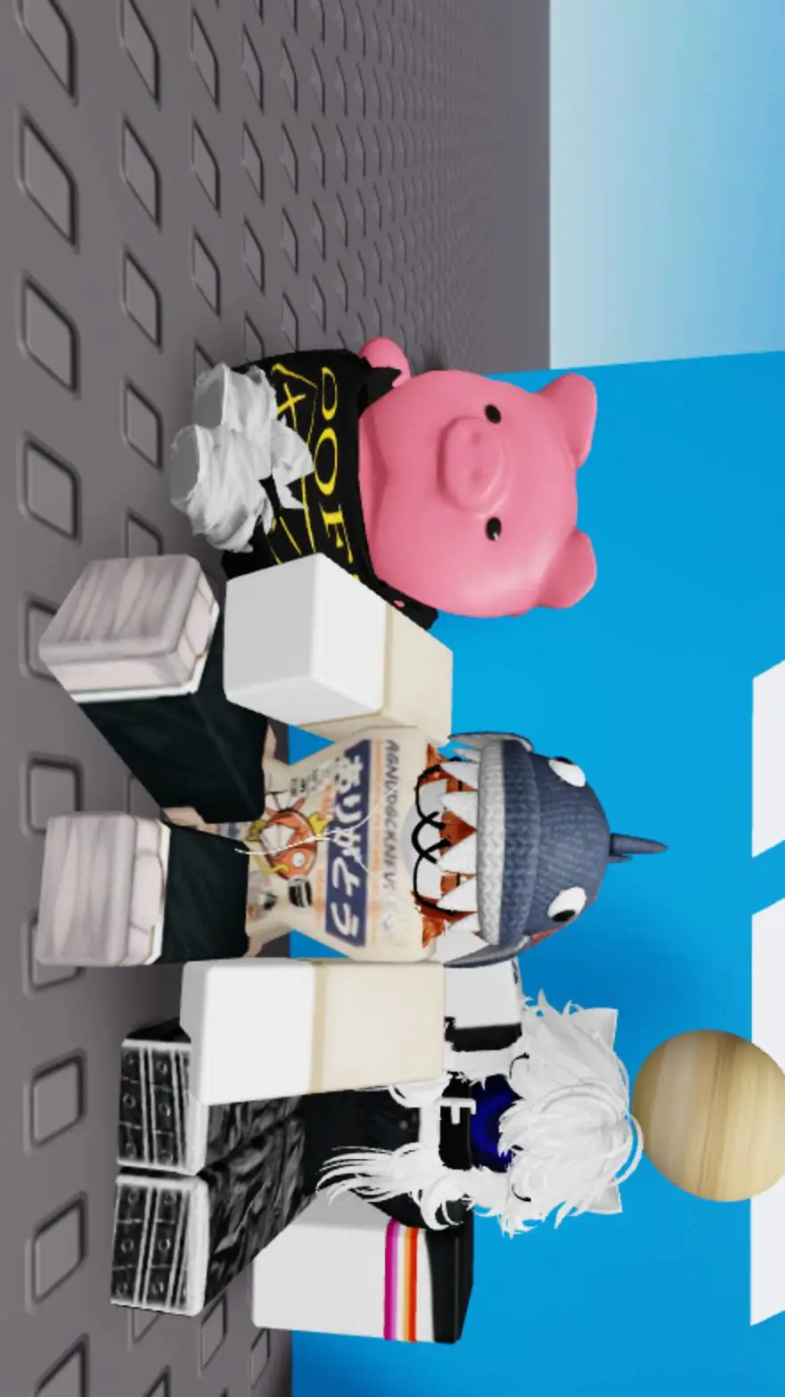 ai character: fishi and Robo  background