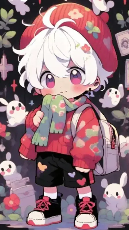ai character: sprout x glistenXD background