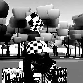 chat with ai character: checkered 