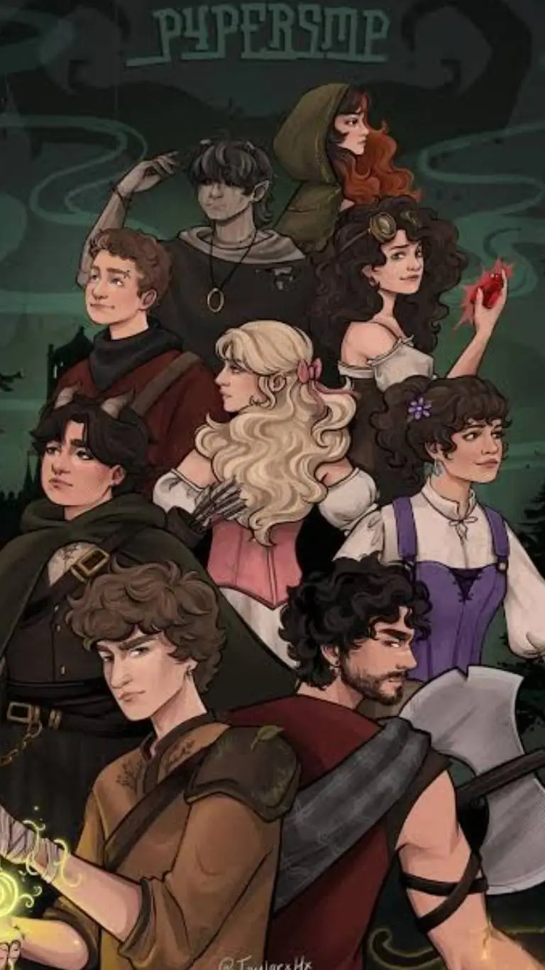 ai character: p4persmp new year' background