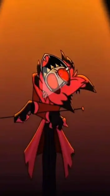 ai character: Hh Alastor smoking background