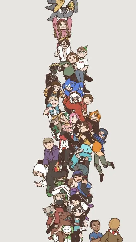 ai character: { Dream smp } background