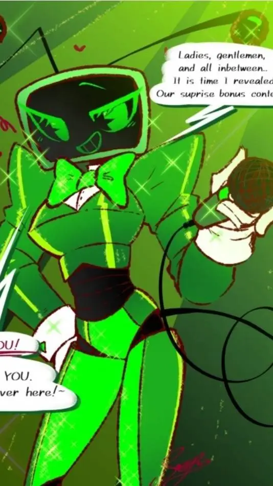 ai character: Yandere Vee📺💚🕹️🩸 background