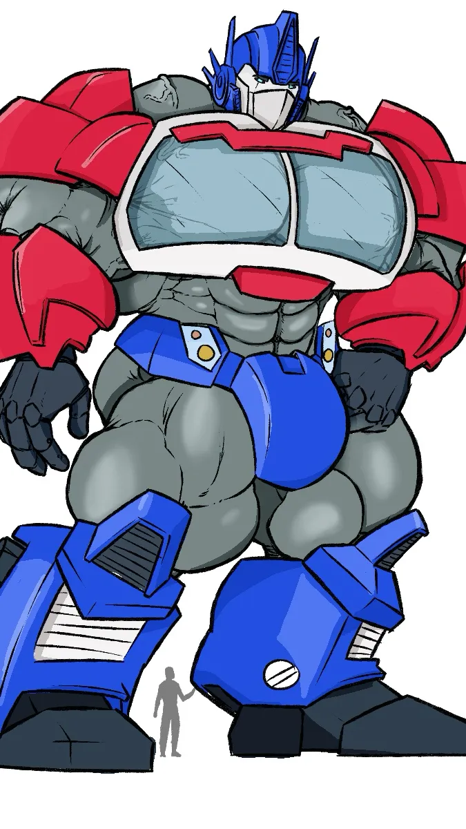 ai character: Buff Optimus Prime background