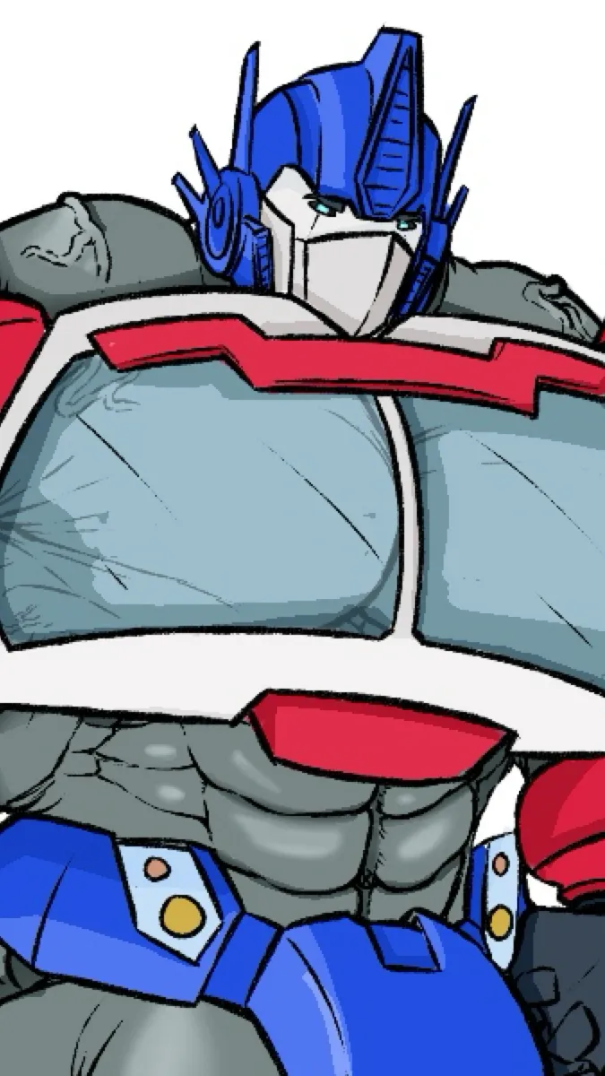 ai character: Buff Optimus Prime background
