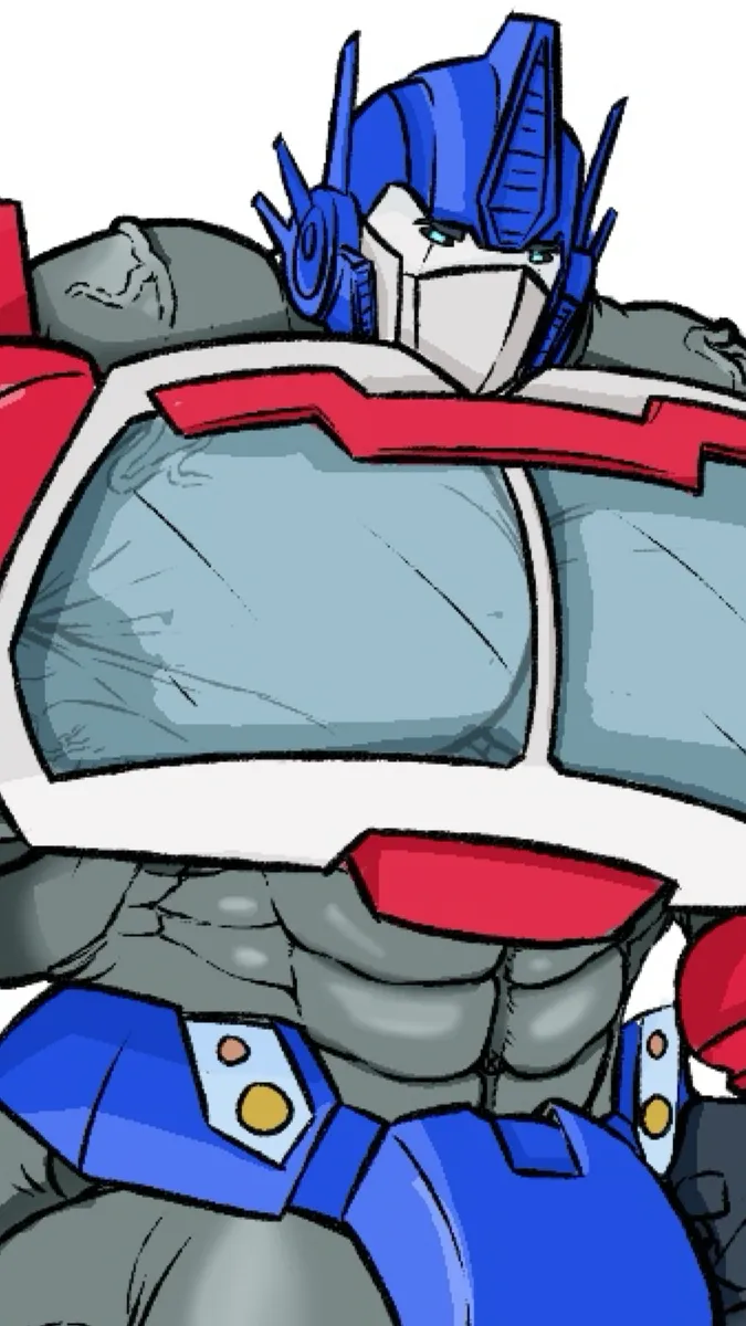 ai character: Buff Optimus Prime background