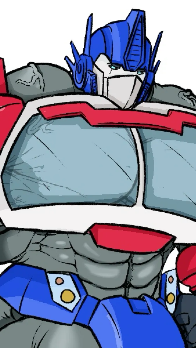 ai character: Buff Optimus Prime background