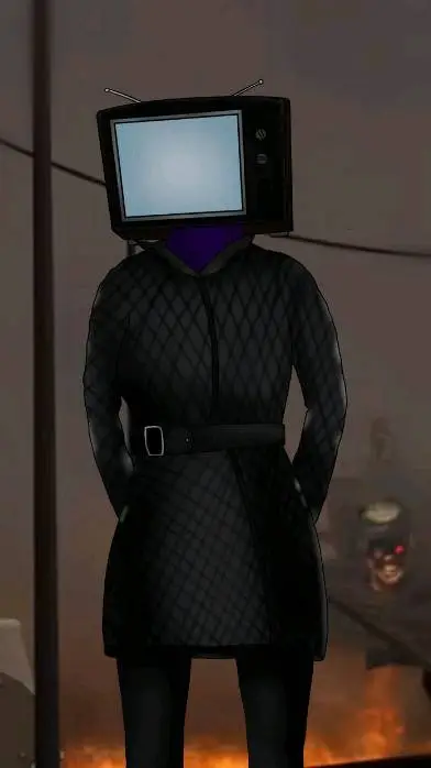ai character: Tv woman background