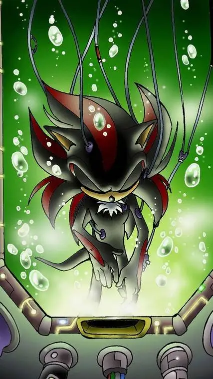 ai character: sonic y shadow  background