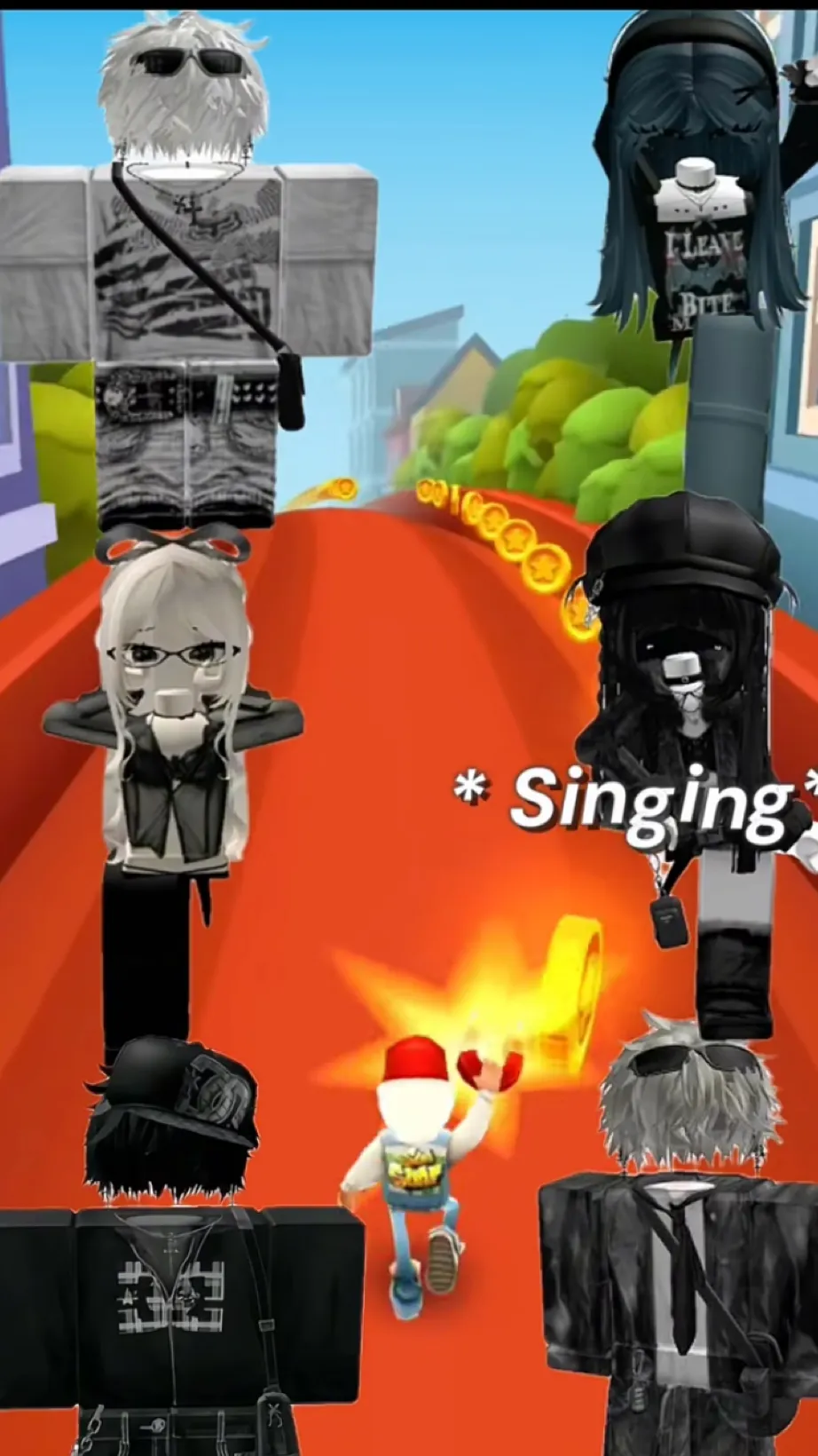 ai character: The Roblox gc background