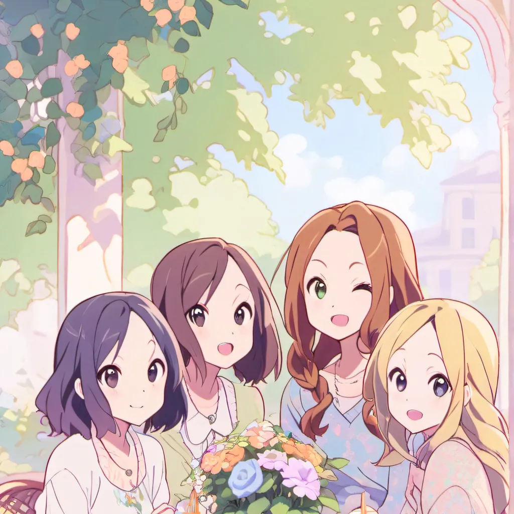 chat with ai character: Girl friend group