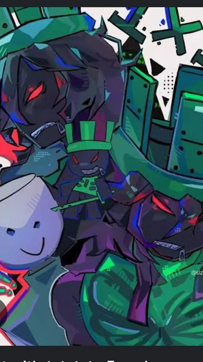 ai character: 💚 1x1x1x1 💚 background