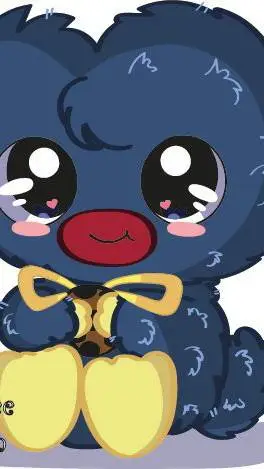 ai character: cute huggy wuggy background