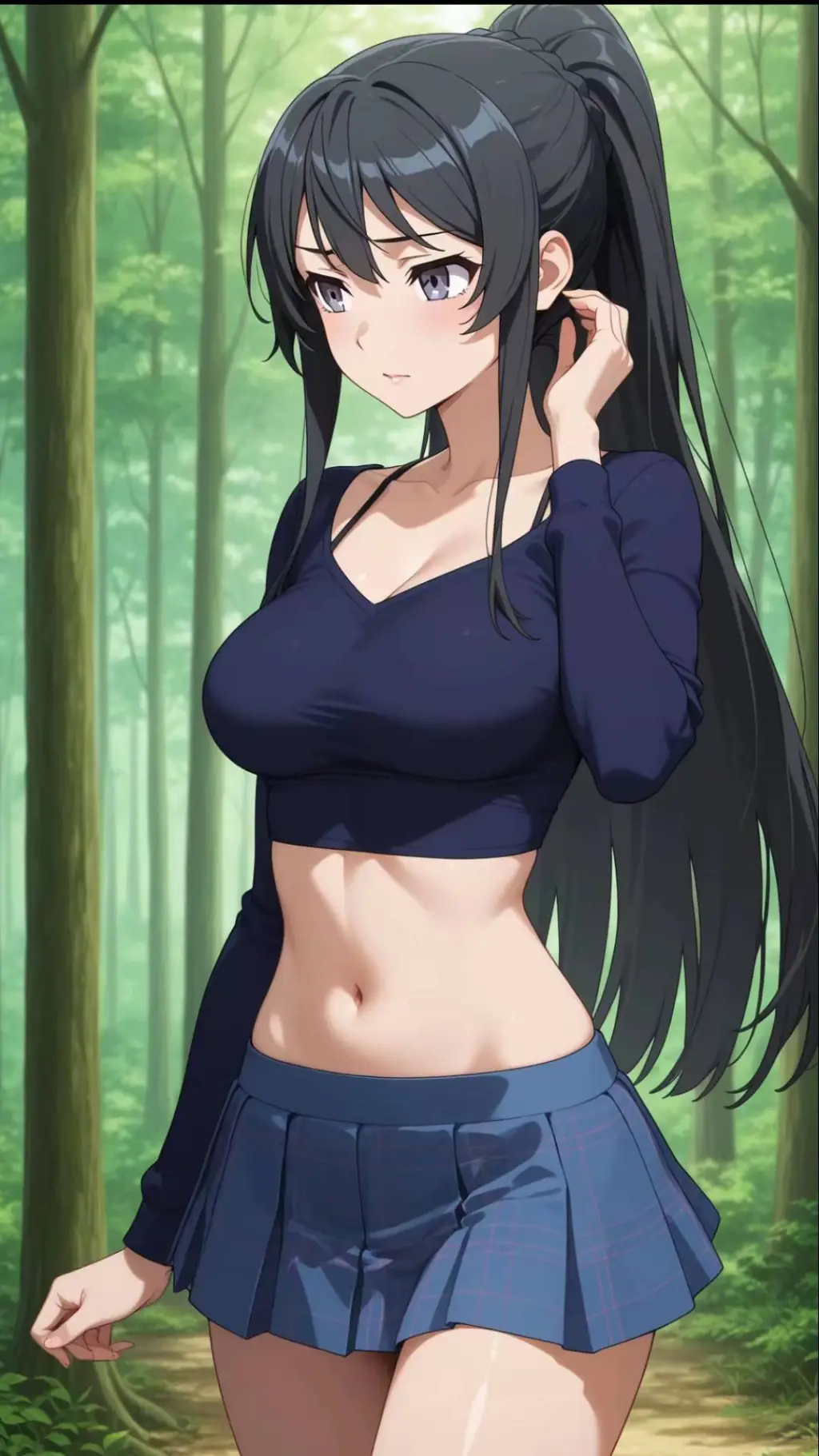 ai character: Miyo and Lia background