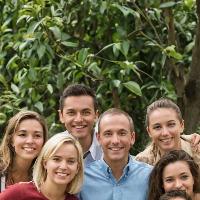 chat with ai character: Friend group