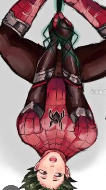 ai character: MHA×Spiderman background