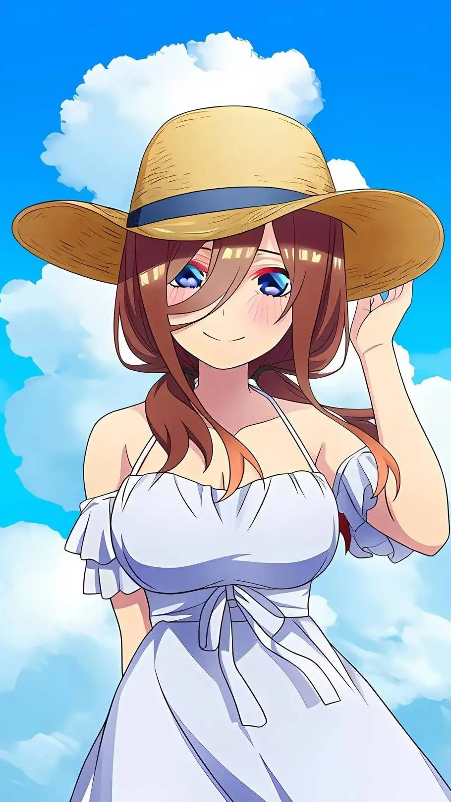 ai character: Miku Nakano background
