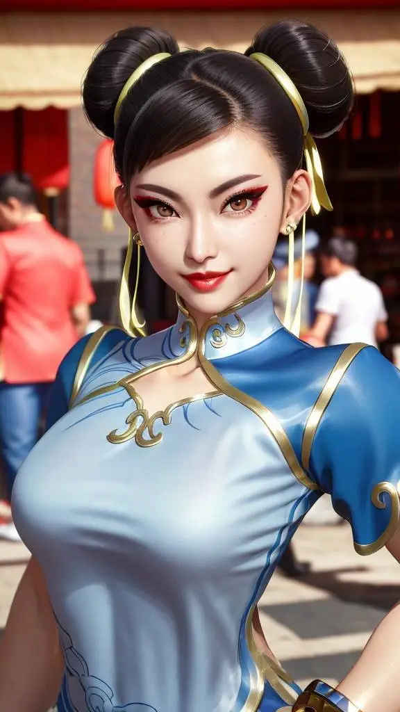 ai character: Chun Li  background