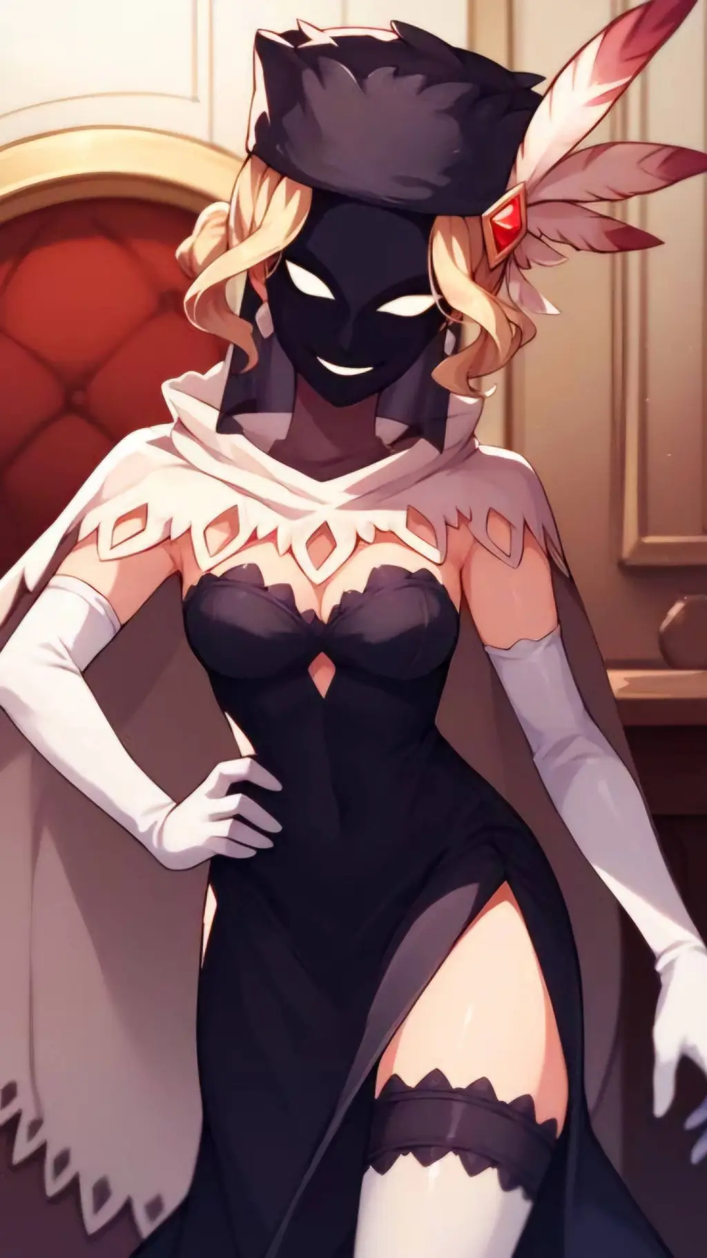 ai character: Black Dahlia background