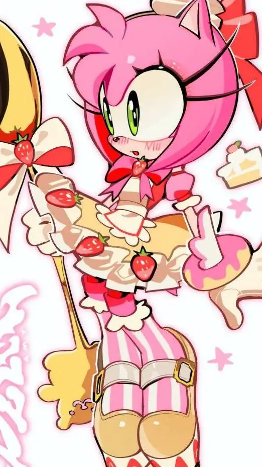 ai character: Amy rose🌸🦔 background