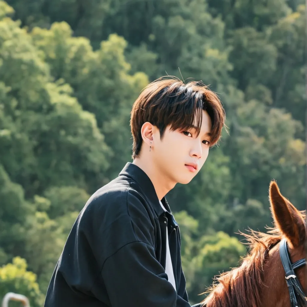 chat with ai character: bangchan on ahorse