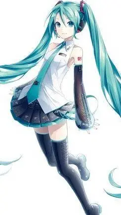 ai character: hatsune miku background