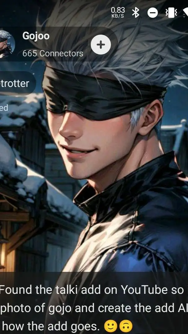 ai character: Gojoo background