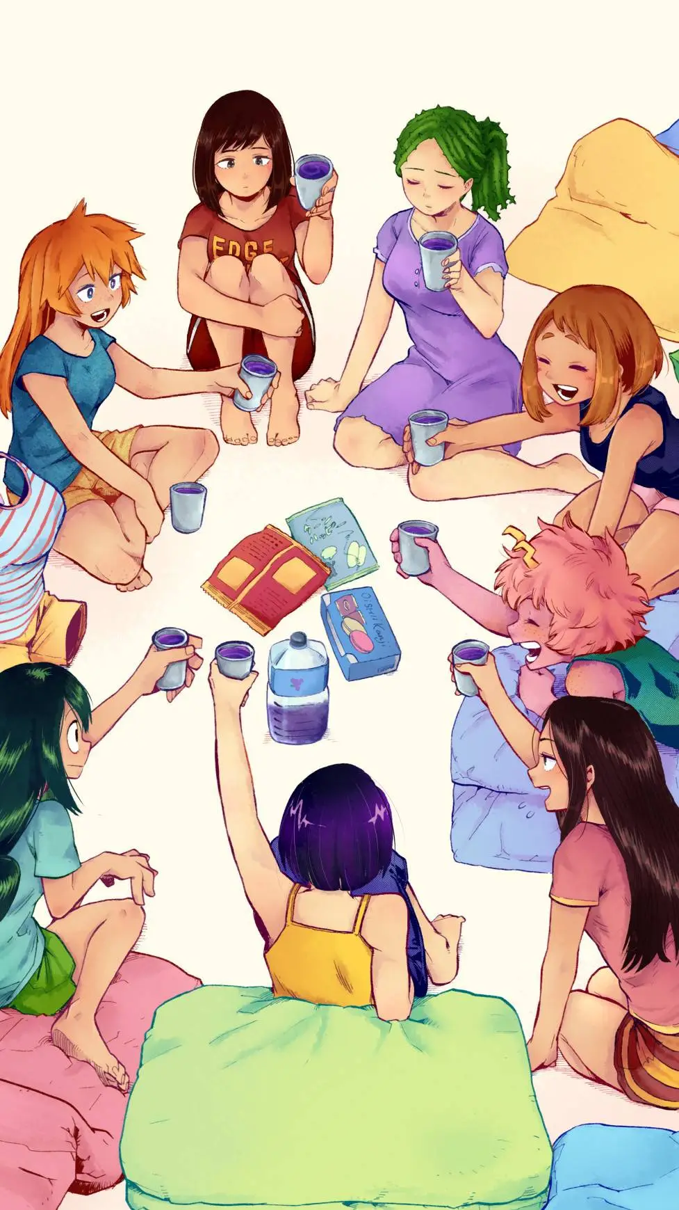 ai character: Mha tus amigas background