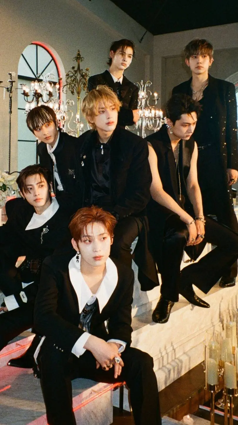 ai character: ENHYPEN spider background