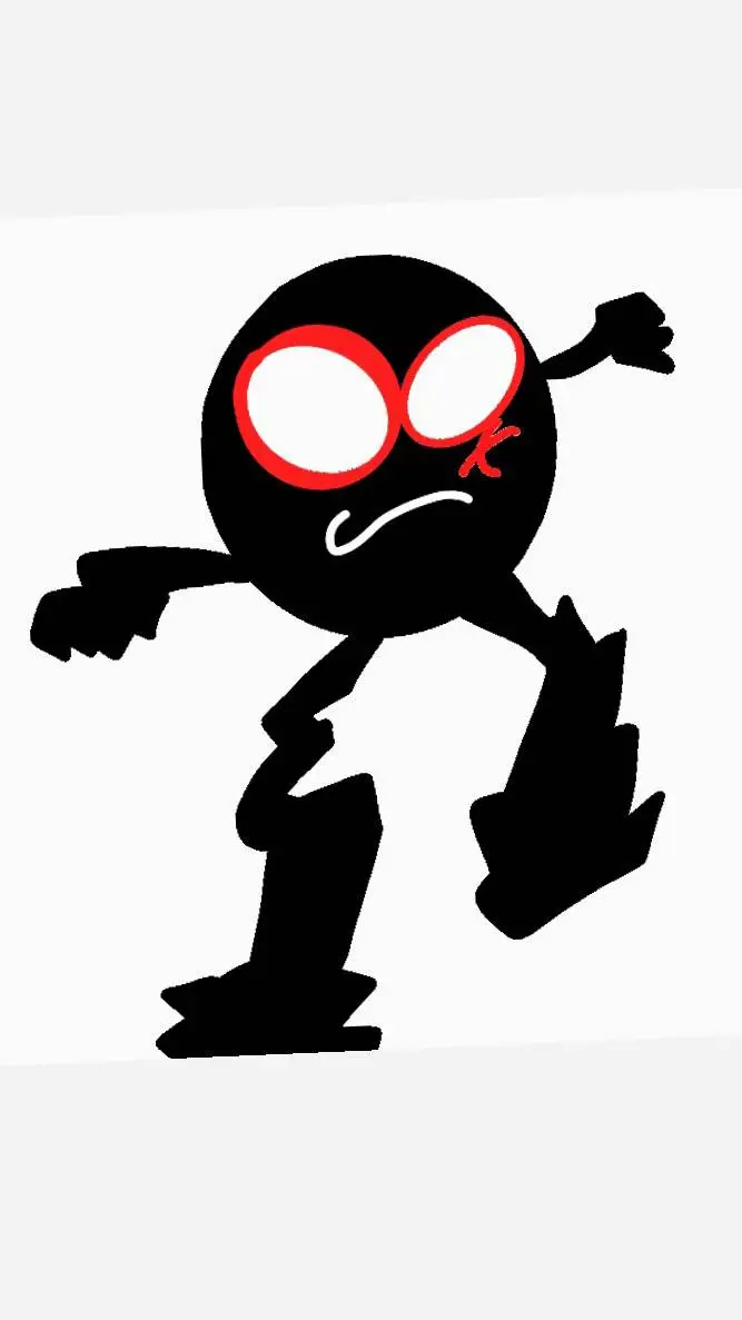 ai character: Black arm and leg background