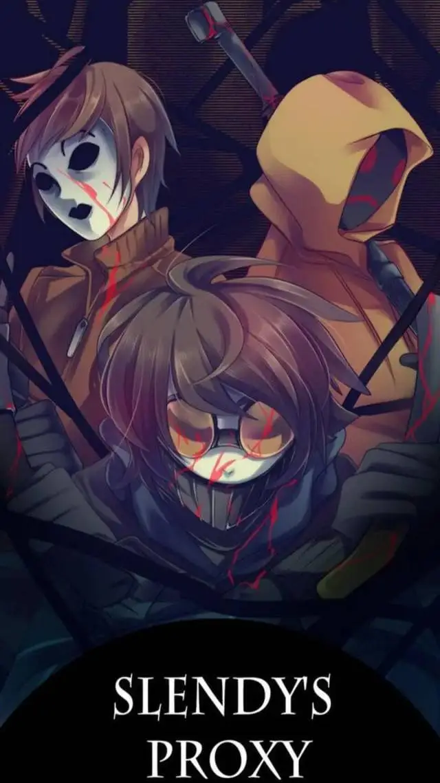 ai character: Hoodie Masky Toby background