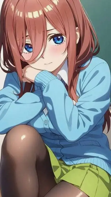 ai character: Miku nakano  background