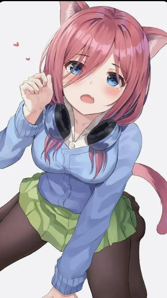 ai character: Miku nakano Neko  background