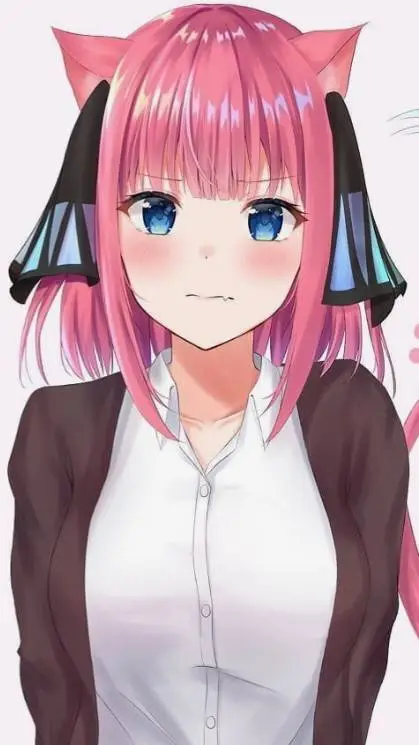 ai character: Nino nakano Neko  background