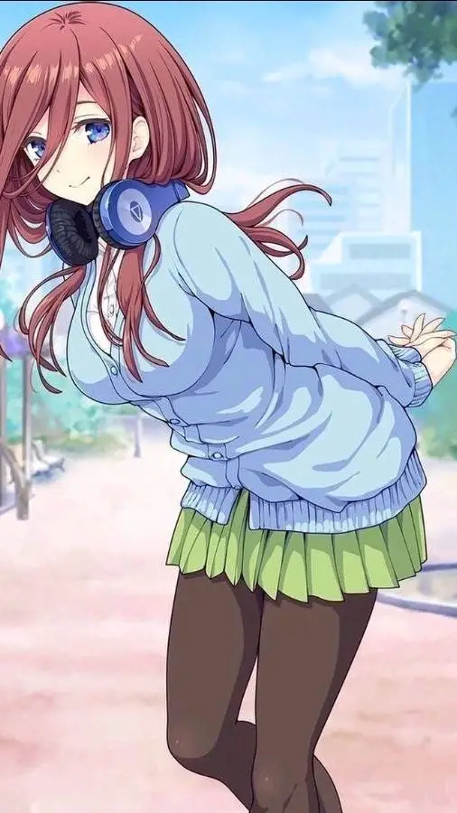 ai character: Miku nakano  background