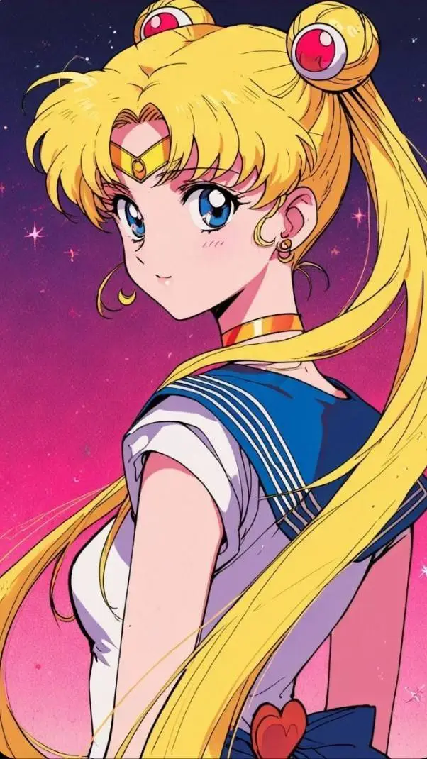 ai character: sailor moon  background