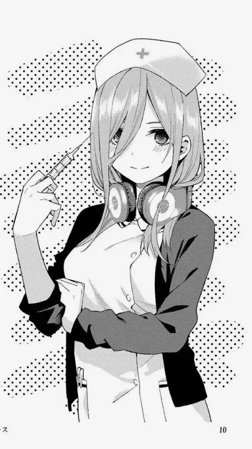 ai character: Miku nakano  background