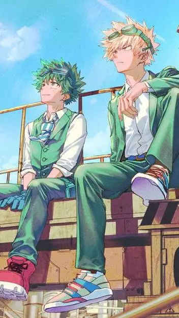 ai character: bakugo × deku background