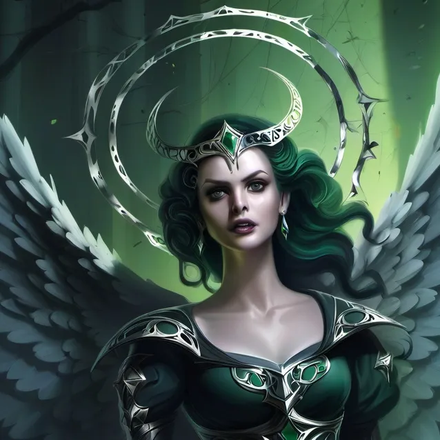 chat with ai character: BLACKGREEN ANGEL